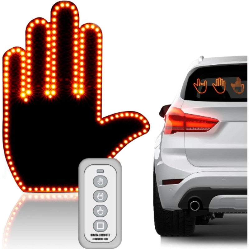 El Tasarımlı Uzaktan Kumandalı Araç İçi LED – 3 Hareket Modlu, Amber Işıklı Trafik İletişim Lambası