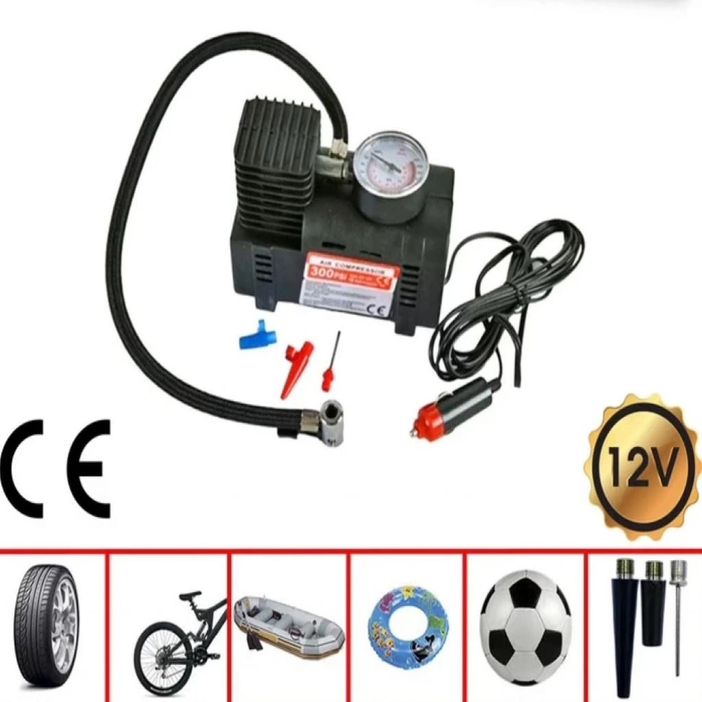 Araç Hava Kompresörü Lastik Şişirme Pompası