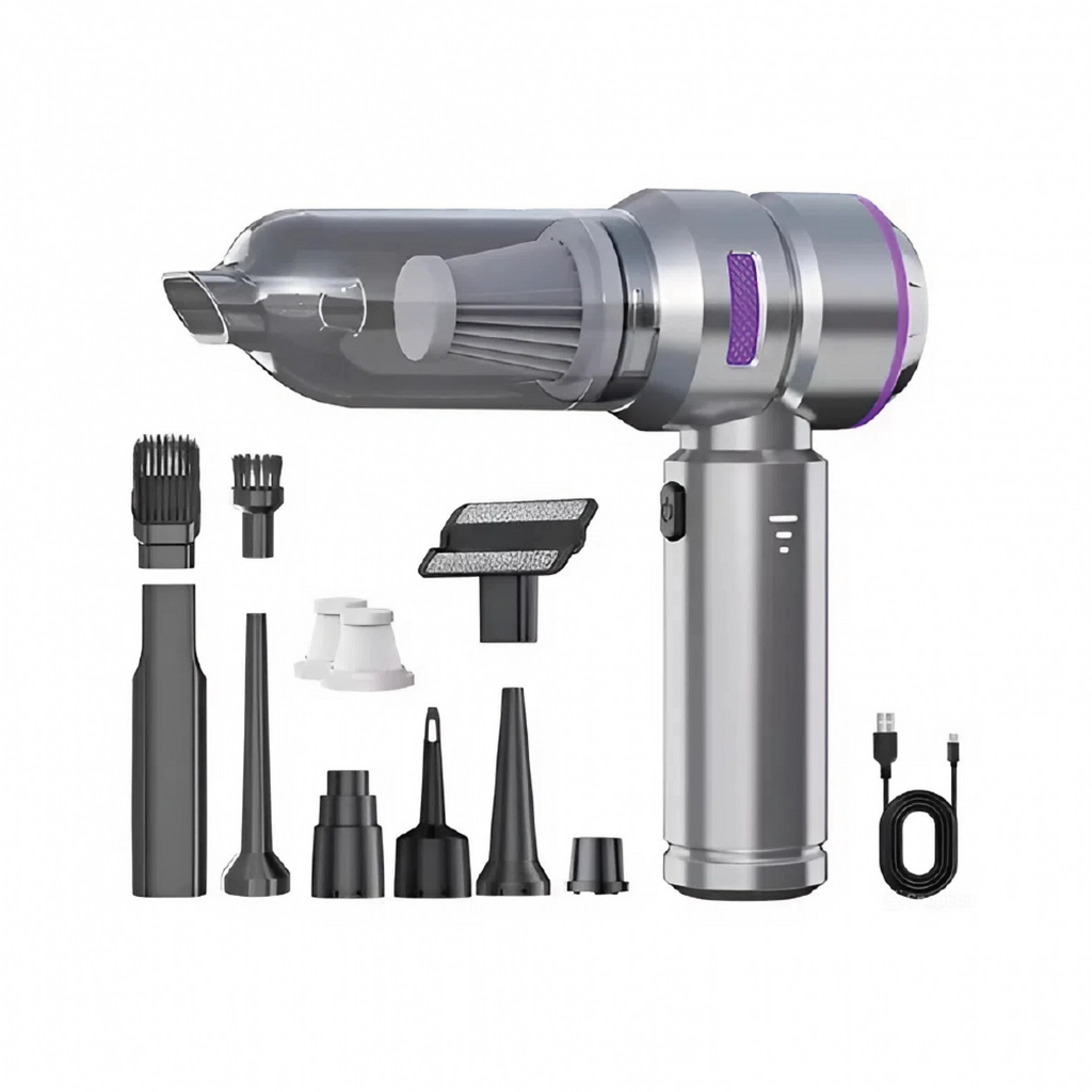 YK Design YK-SPR500 Şarjlı Araç İçi Basınçlı Hava Üfleme & Çekme Süpürgesi – Kablosuz, Çok Amaçlı