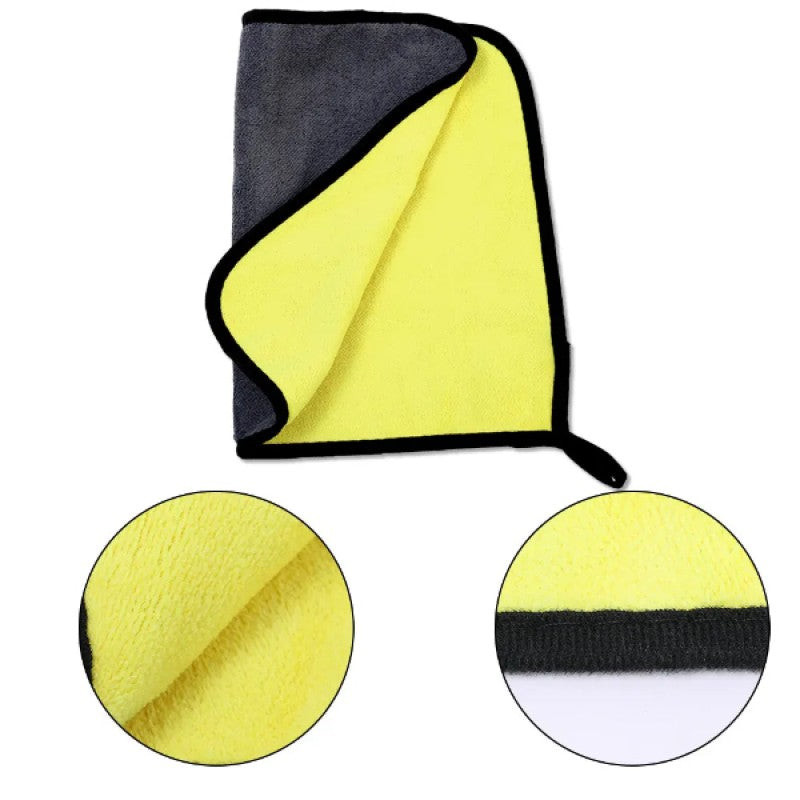 Yünlü Mikrofiber Araba Temizlik Bezi 50×70 cm | Çizmez, Süper Emici Oto Kurulama Bezi