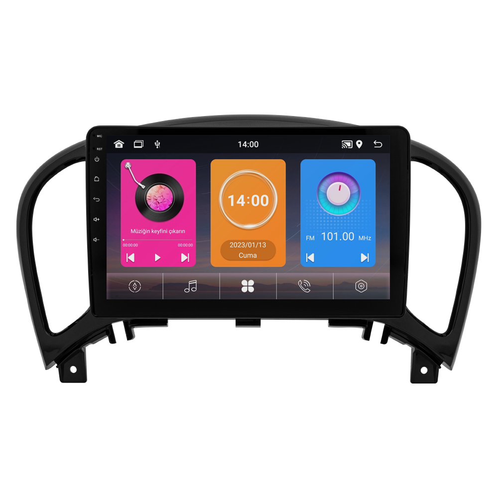 🚗 Nissan Juke Android Multimedya Sistemi (2010-2021) 8 GB RAM | 128 GB Hafıza | Geri Görüş Kamerası | CarPlay & Android Auto