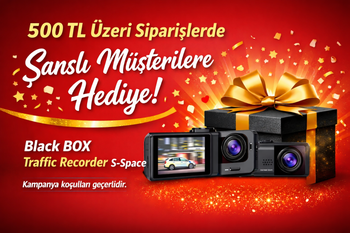 500 TL ve Üzeri Alışverişlerde Şanslı Siparişlere Black BOX Traffic Recorder S-Space Hediye | Kampanya Koşulları
