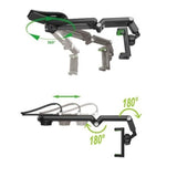 180° Dönebilen Çok Fonksiyonlu Telefon Tutucu | Araç İçi Tavan & Güneşlik Uyumlu