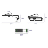 180° Dönebilen Çok Fonksiyonlu Telefon Tutucu | Araç İçi Tavan & Güneşlik Uyumlu