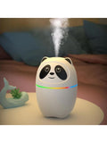 Panda Figürlü Hava Nemlendirici Ultrasonik Soğuk Buhar Makinesi LED Işıklı Masaüstü & Araç İçi Nemlendirici