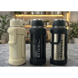 2000 ML Bardaklı Vakumlu Paslanmaz Çelik Termos – 2 Litre Çift Katmanlı Kamp ve Seyahat Termosu
