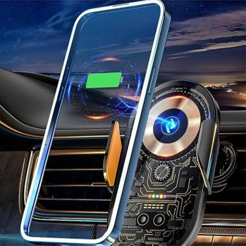 Araç İçi Kablosuz Şarjlı Telefon Tutucu | Otomatik Sensörlü, Hızlı Şarj Destekli