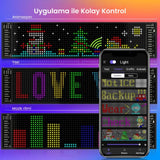 Kişiselleştirilebilir LED Araç Ekranı | USB Bağlantılı, Yazı & Animasyon Gösterimli
