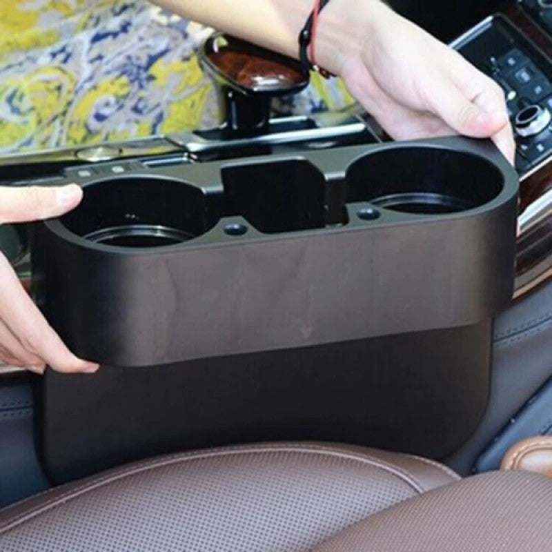 Oto Koltuk Arası Bardak Tutucu Organizer – Araç İçi Düzenleyici Telefon Anahtar Bölmeli