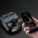 QC 3.1A & 23W PD Hızlı Şarjlı Bluetooth FM Transmitter | USB & TF Kart Destekli Araç İçi Müzik ve Handsfree Görüşme Cihazı