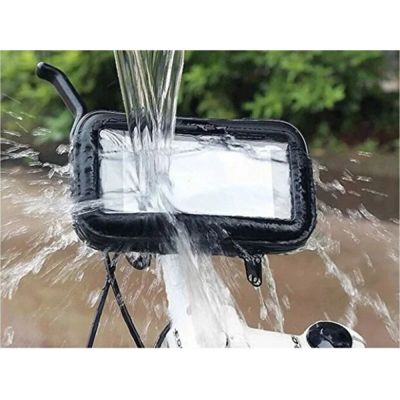 Su Geçirmez Motosiklet Telefon Tutucu | Gidon Bağlantılı | Dokunmatik Ekran Uyumlu
