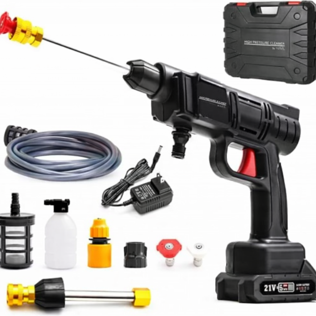 Araç Yıkama Tabancası Şarjlı Akülü Basınçlı Yıkama İlaçlama