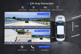 4k Çift Lens Kameralı Apple Ve Android CarPlay Araç Kamerası