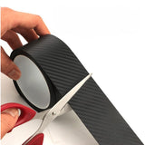 Karbon Fiber Araba Koruyucu Bant | 3 Metre x 3 cm | Çizik ve Darbe Önleyici PVC Folyo