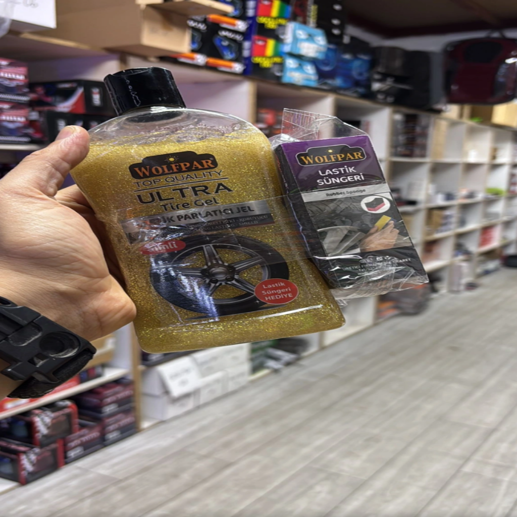 Lastik Parlatıcı Jel SimliTakozlu Süngerli 500ML