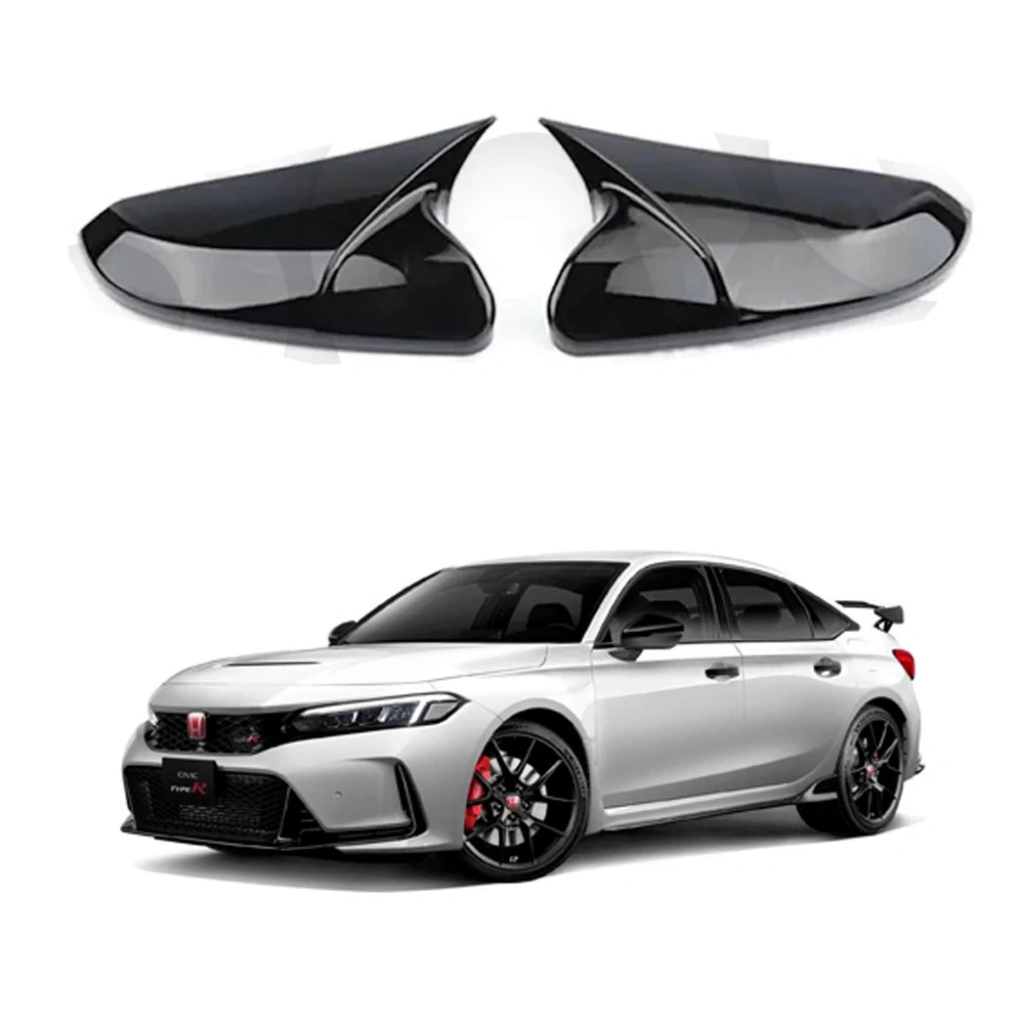 Yarasa Ayna Kapağı Parlak Siyah