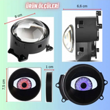 Şeytan Göz Mercek Animasyonlu Kumandalı 2 Adet