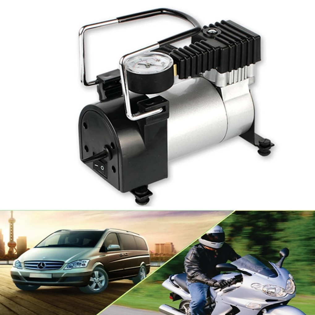 Hava Kompresörü Lastik Şişirme Pompası Metal Gövdeli Tek Piston