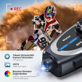 Q29 Motosiklet İnterkom Özellikli Kask Kamerası – Full HD 1080P, 120° Geniş Açı, 30FPS