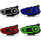 RGB Motosiklet Kask Kulaklığı – Bluetooth İnterkom Uyumlu, Gürültü Azaltmalı, LED Işıklı