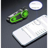 RGB Motosiklet Kask Kulaklığı – Bluetooth İnterkom Uyumlu, Gürültü Azaltmalı, LED Işıklı