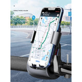 360° Dönebilen Gidon Telefon Tutucu – Bisiklet, Motosiklet ve Scooter Uyumlu Güçlü Sabitleyici