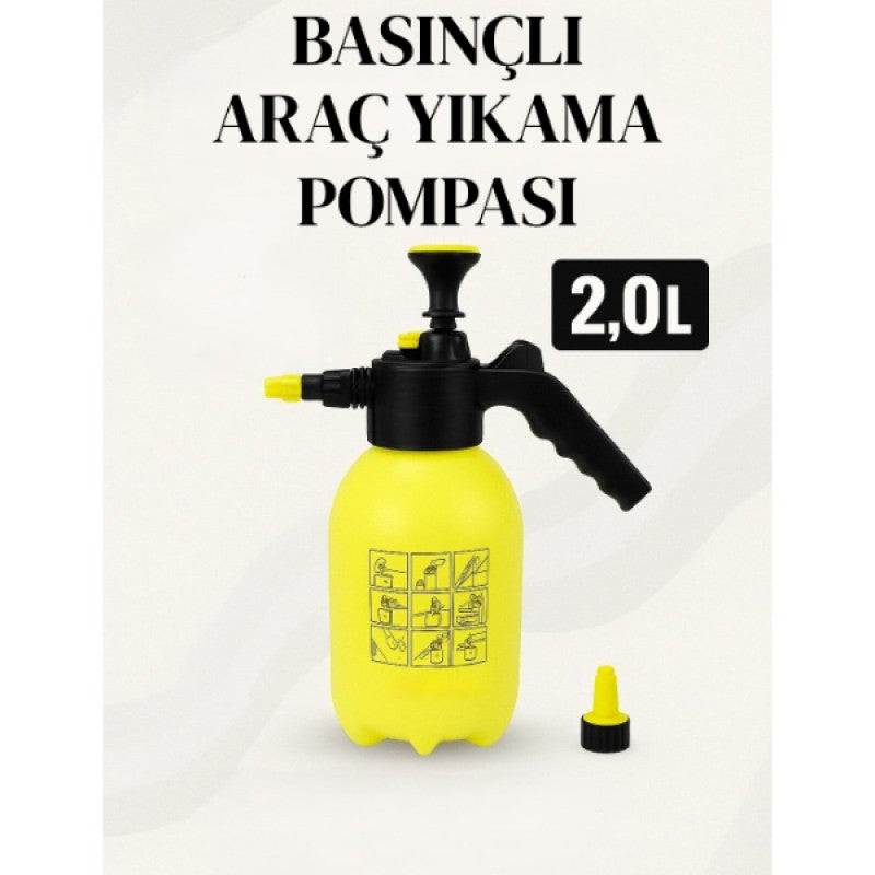 Basınçlı Araç Yıkama Pompası | Manuel Sprey Püskürtücü | Oto & Bahçe Kullanımı