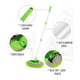 Yedek Bezli Mikrofiber Araba Yıkama Fırçası | Uzun Saplı | Çizmez Oto Temizlik Fırçası