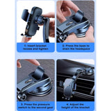 Torpido Üstü Vakumlu Araç Telefon Tutucu | Ayarlanabilir Uzun Kollu, Güçlü Vakum