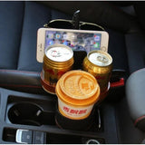 Ayarlanabilir Araç İçi Çoklu Bardak Tutacağı | Döner ve Genişletilebilir Tasarım